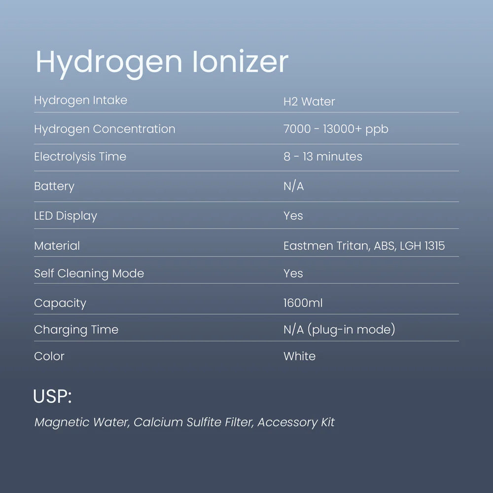 Adivaa Hydrogen Ionizer - 1500ml