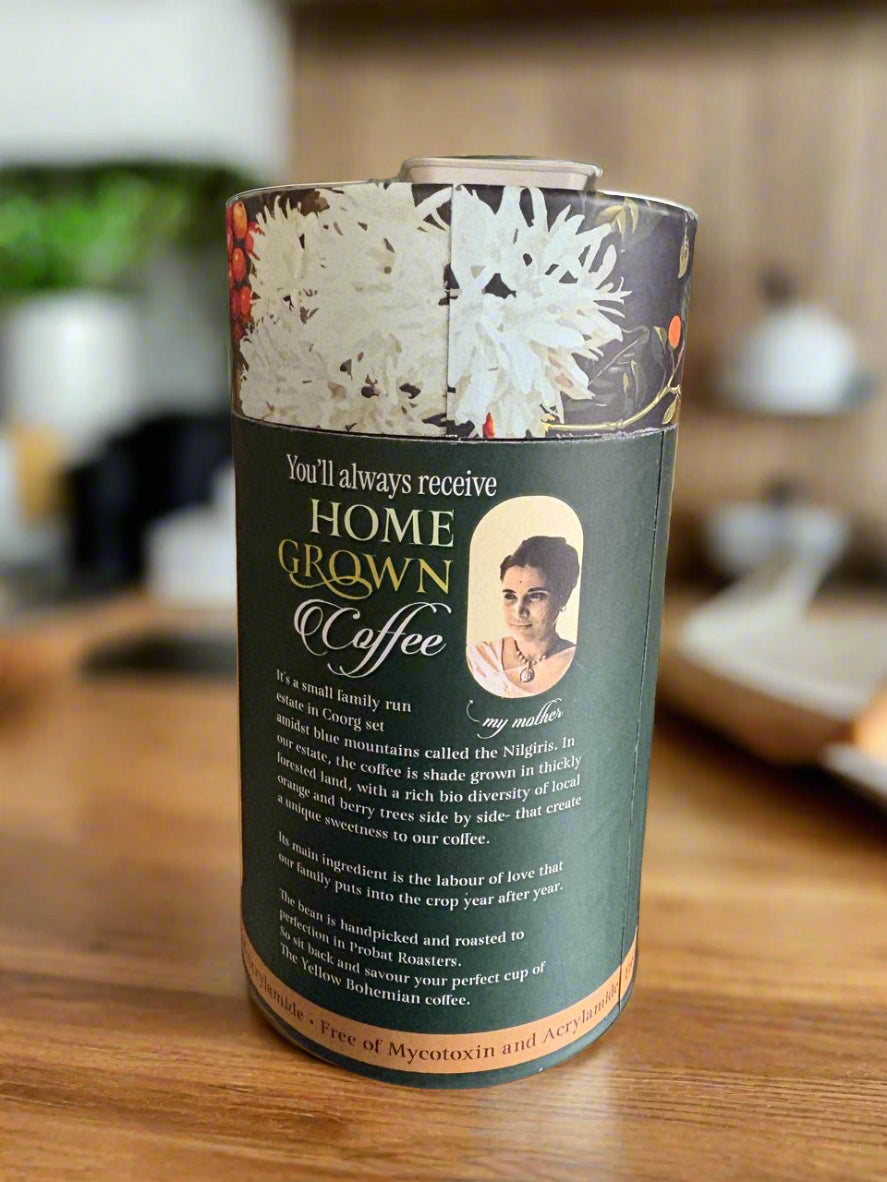 The Yellow Bohemian Arabica Dark Roast Organic Coffee Beans - 200 gm