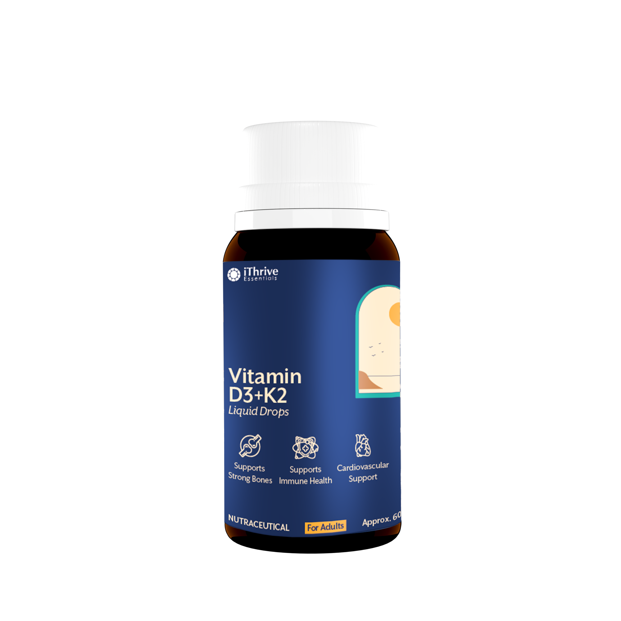 Vitamin D3 + K2 in MCT Oil - 20ml