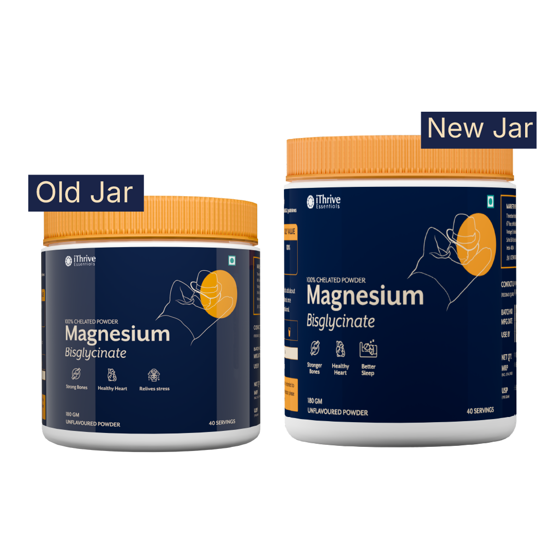 Magnesium Bisglycinate Powder - 180gm - Highly Absorbable Chelated Magnesium