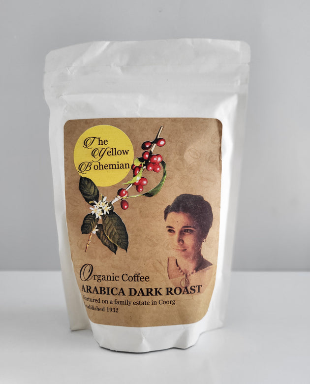 The Yellow Bohemian Arabica Dark Roast Organic Coffee Beans