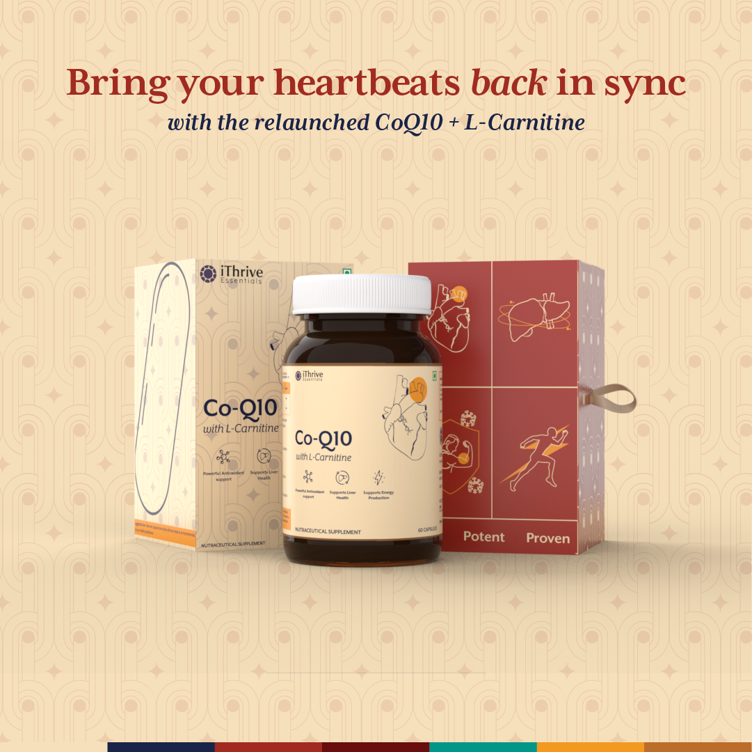 CoQ10 with L-Carnitine - 60 Capsules | iThrive Essentials | Rs. 1,599.00 CoQ10 with L-Carnitine - 60 Capsules | iThrive Essentials | Rs. 1,599.00