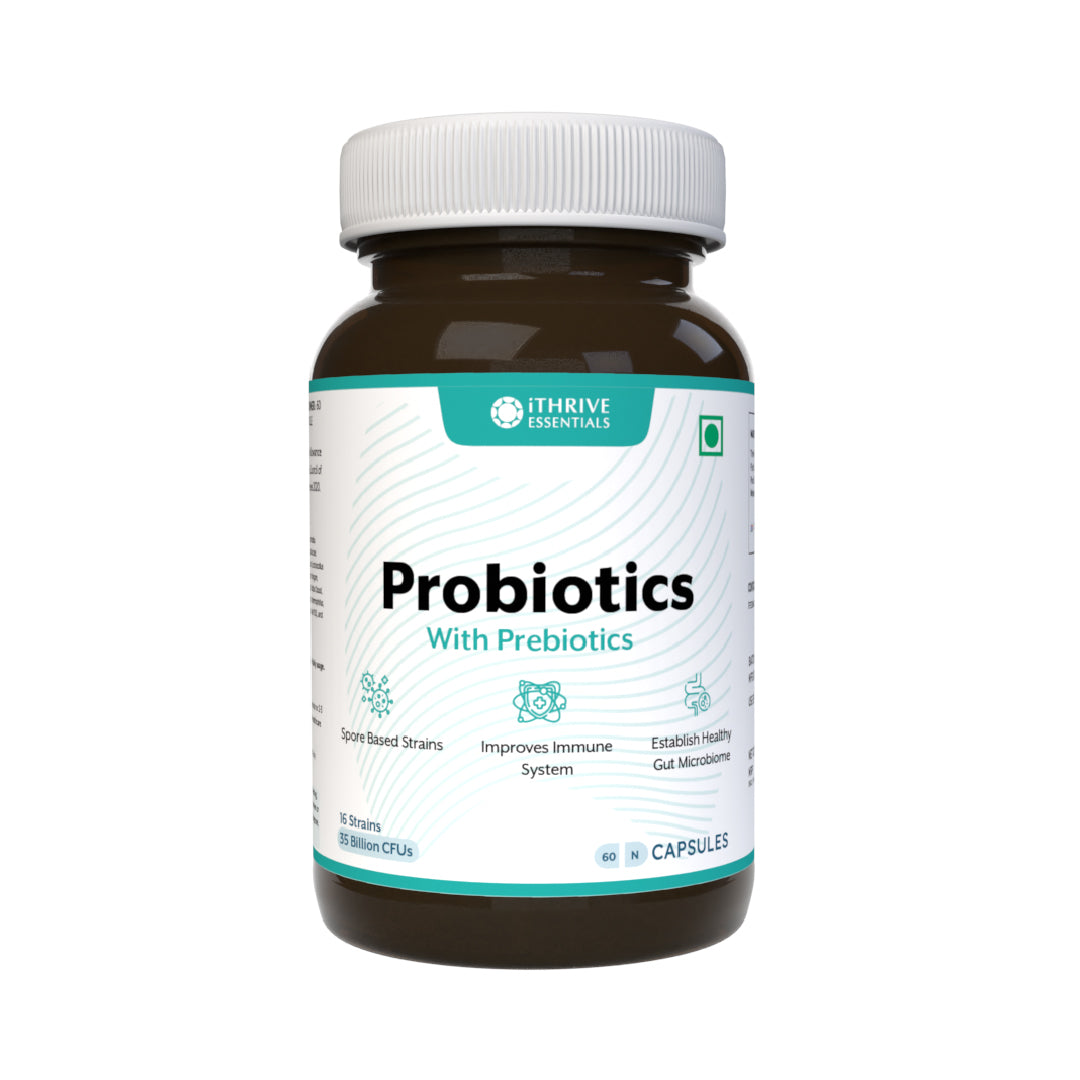 iThrive Essentials Probiotics with Prebiotics - 60 Capsules