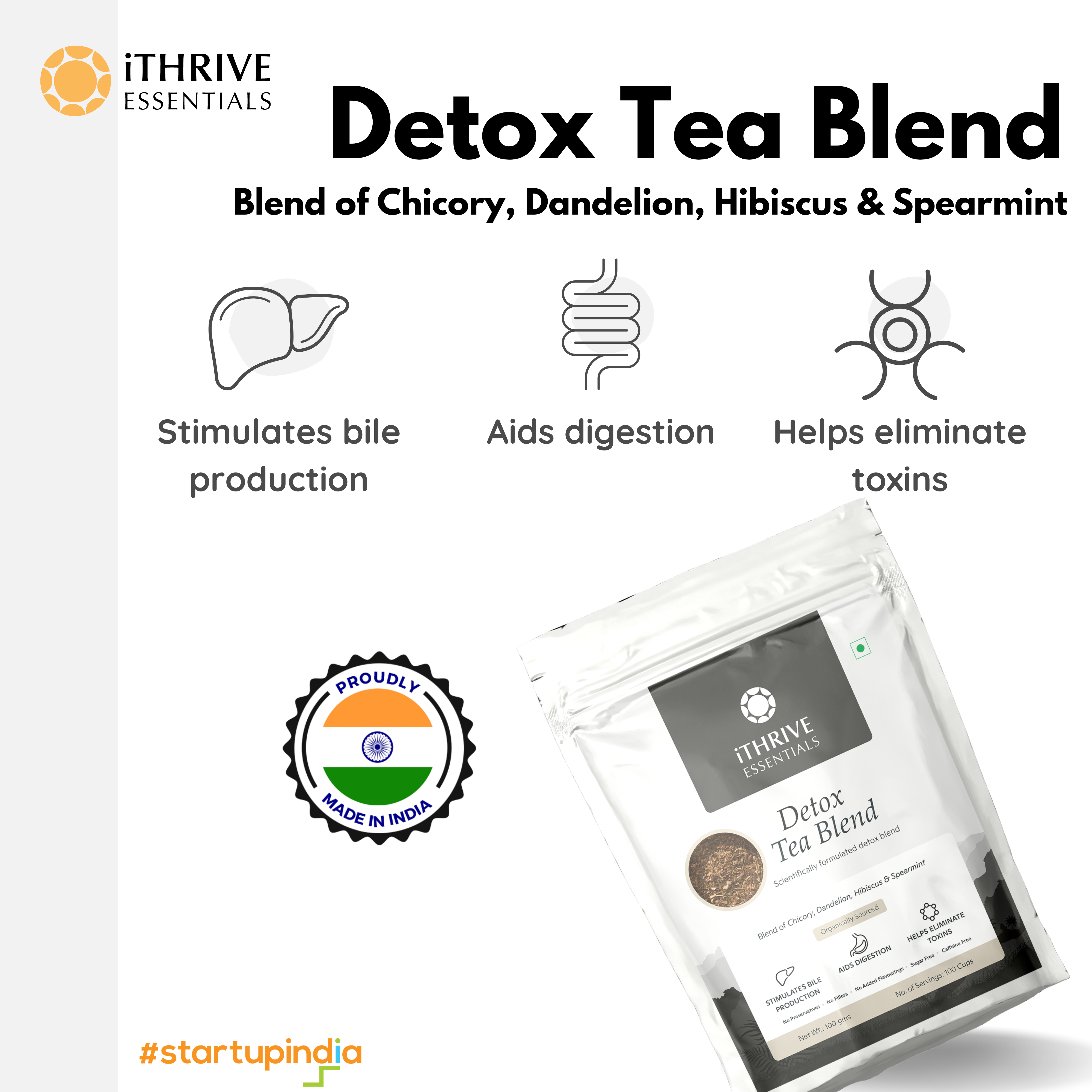 iThrive Essentials Detox Tea Blend - 100gm iThrive Essentials