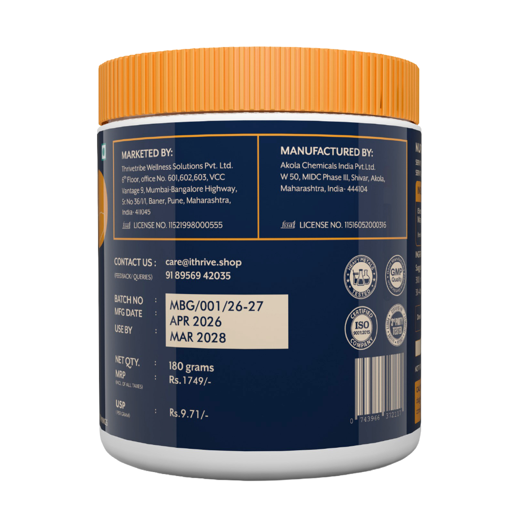 Magnesium Bisglycinate Powder - 180gm - 40 Servings