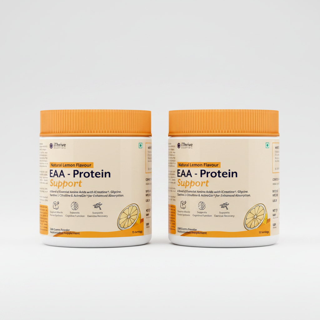 EAA Protein Support | All 9 Essential Amino Acids + Creatine | Lemon Flavor - 248g